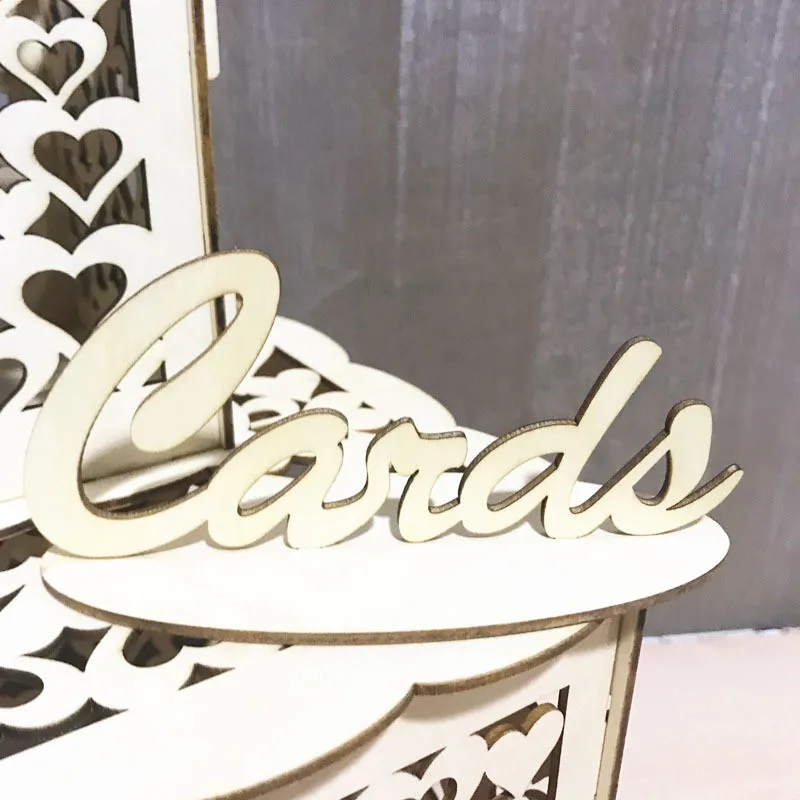  Mr & Mrs Wedding Gift Card Box Wooden Wedding Invitation Card Box Card Sign Set Country Wedding Dec - 33014562796