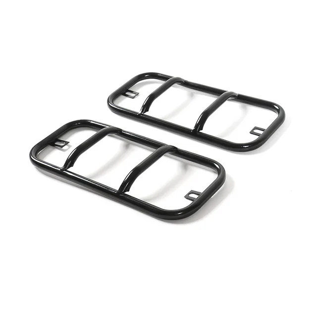 SHINEKA Metal Rear Fog Light Cover Trim Guards Protector Bumper Car Accessories Fog Lamp Car-Styling For Suzuki Jimny 2007-2015 Black iron