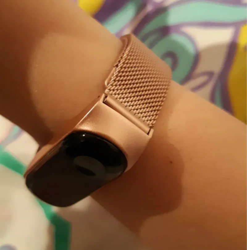 Leecnuo Xiaomi mi браслет mi Band 4 ремешок металлический браслет из нержавеющей стали ремешок на запястье mi lanese магнит/Пряжка mi Band ремешок