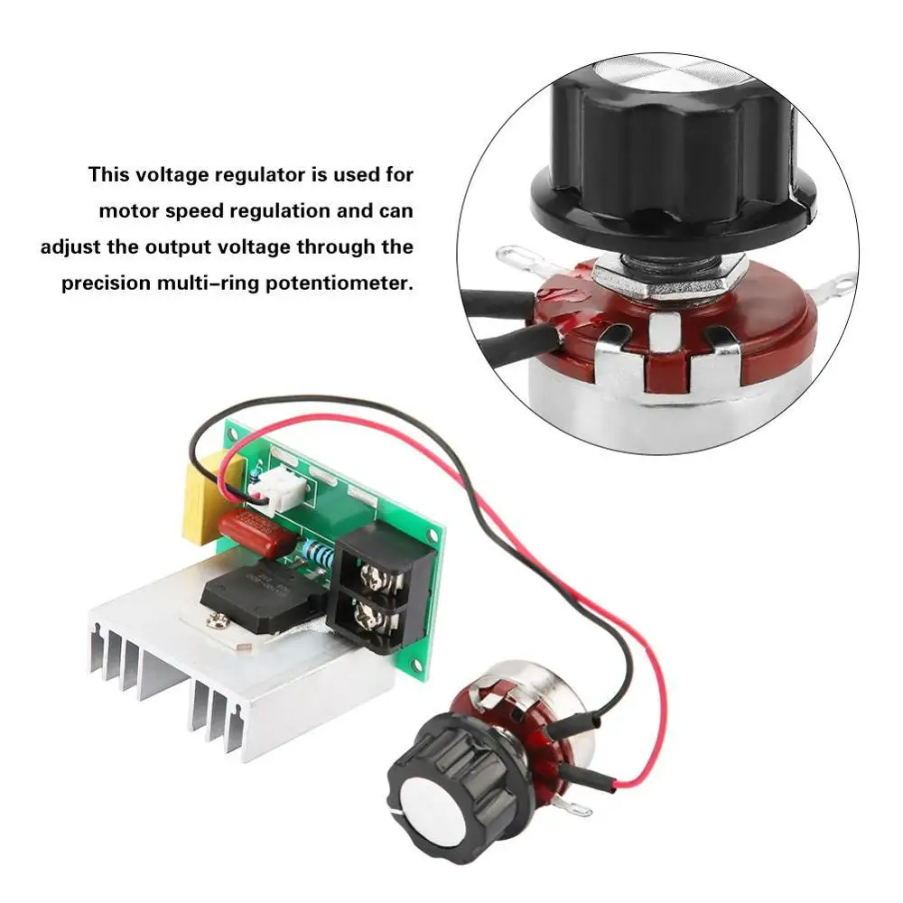 Электронный переменного тока 0-220 V 8000 W моторный накопитель переменного тока Скорость регулятор высокое Мощность Напряжение регулятор напряжения диммер