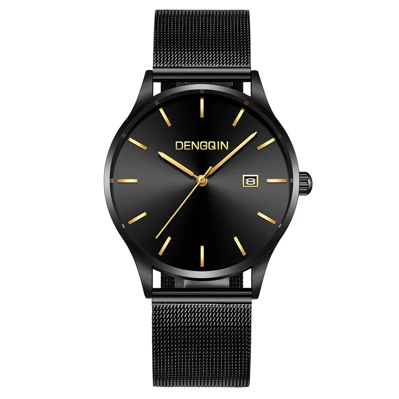 Sanwony, модные мужские деловые мужские часы, Классические кварцевые часы из нержавеющей стали, наручные часы с датой, мужские часы, Лидирующий бренд, роскошные