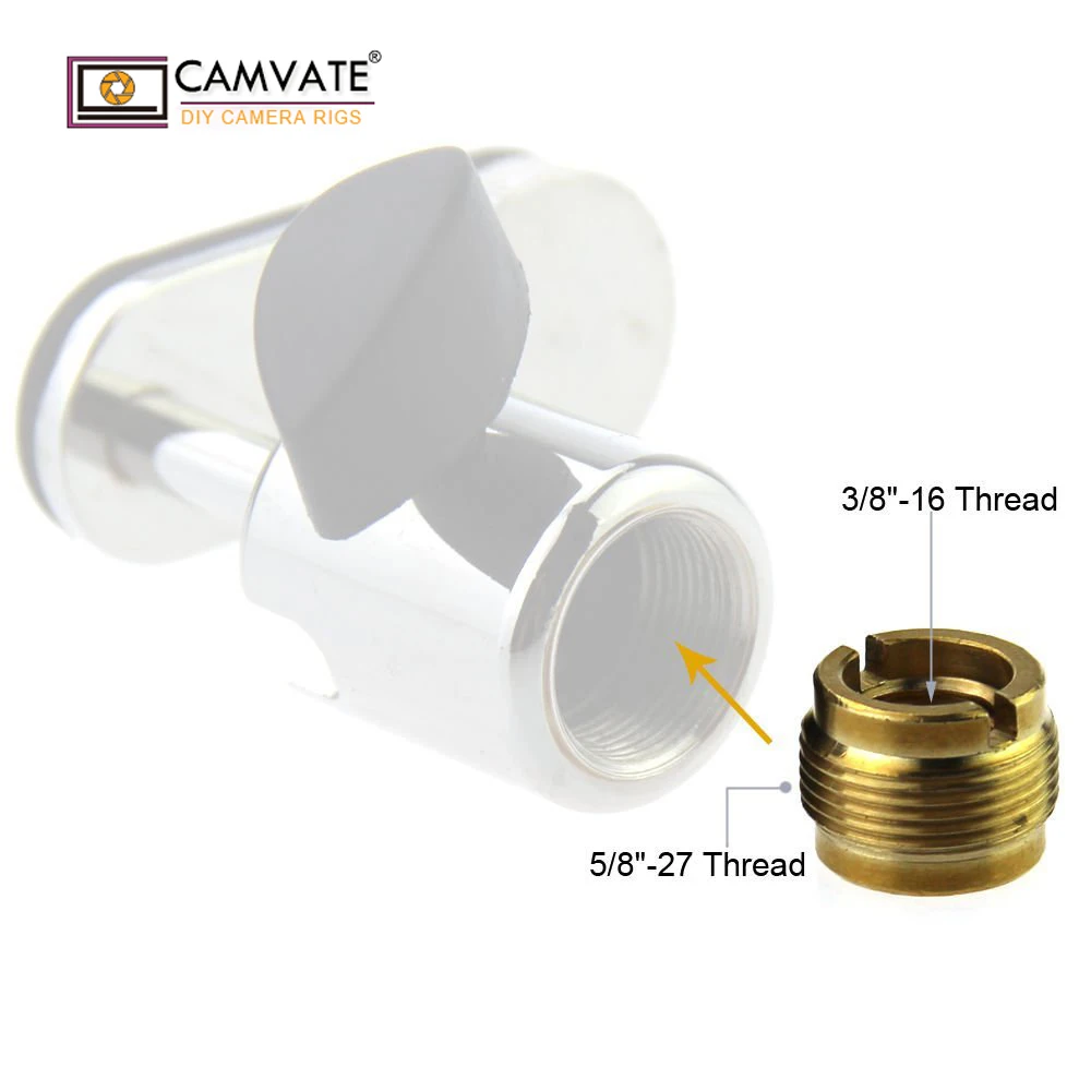 CAMVATE 3/8 &quotFemale To 5/8&quot Мужской резьбовой винт адаптер для микрофона Micphone стенд C1513