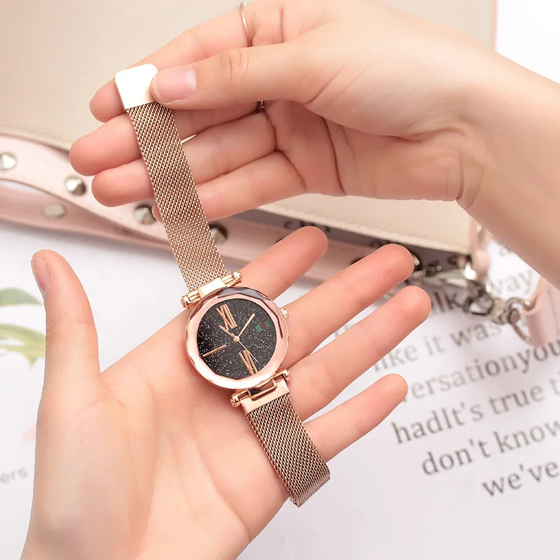 Женские часы с магнитным ремешком, женские наручные часы, подарок для девушек, роскошные модные наручные кварцевые часы, relogio feminino