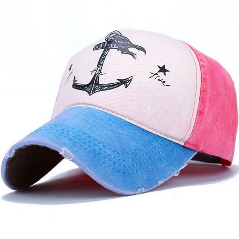 2017 Spring Autumn Couples Hat For Man And Woman Pure Cotton baseball Caps Do Old Pirate Ship Anchor Brand Hats 7 colors 8102