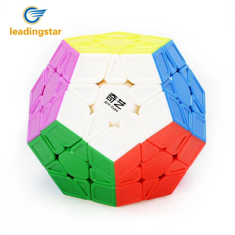 LeadingStar Magic Cubes Brain Teaser Twist Puzzle Sculpted Version 3x3 Speed Cube Stickerless Megaminx Dodecahedron