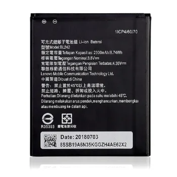 

New BL 242 Battery BL242 For Lenovo K3 K30-W K30-T A6000 A3860 A3580 A3900 A6010 A6010 Plus 3.8V 2300mAh Mobile extended