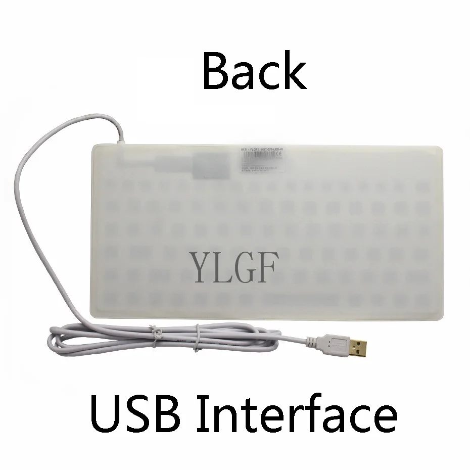 YLGF L27 светодиодный-WH, IP67, IP68, Водонепроницаемая клавиатура, промышленная клавиатура, силикон, отключение звука, подсветка, встроенный, светодиодный подсветка