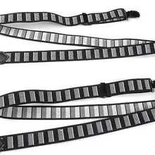 Неперекрещивающиеся подтяжки унисекс с двумя отдельные ремни черные подтяжки с зажимами