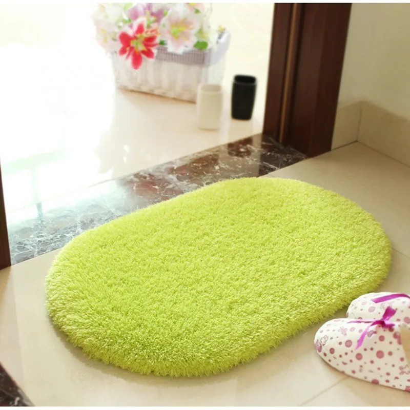 40x60cm bathroom Fluffy Foam Rug Non Slip Shower Bedroom Carpet Coral