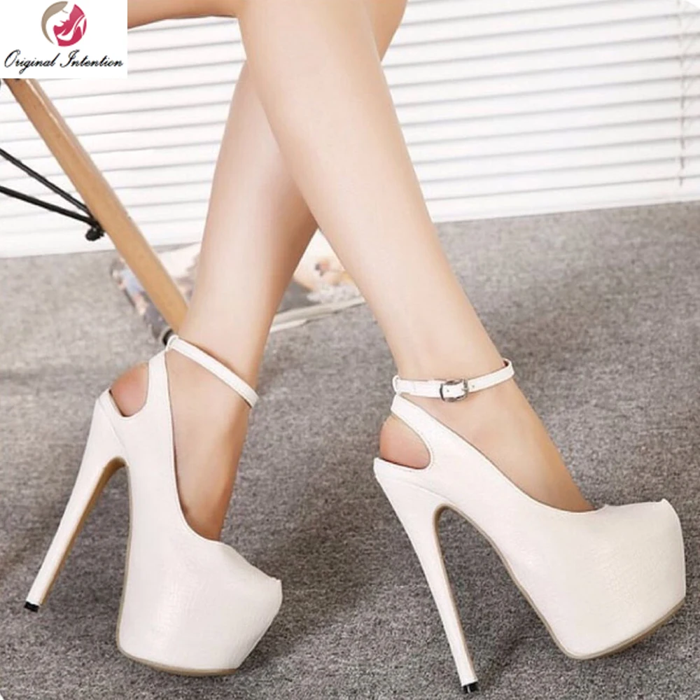 stiletto shoes with buckle