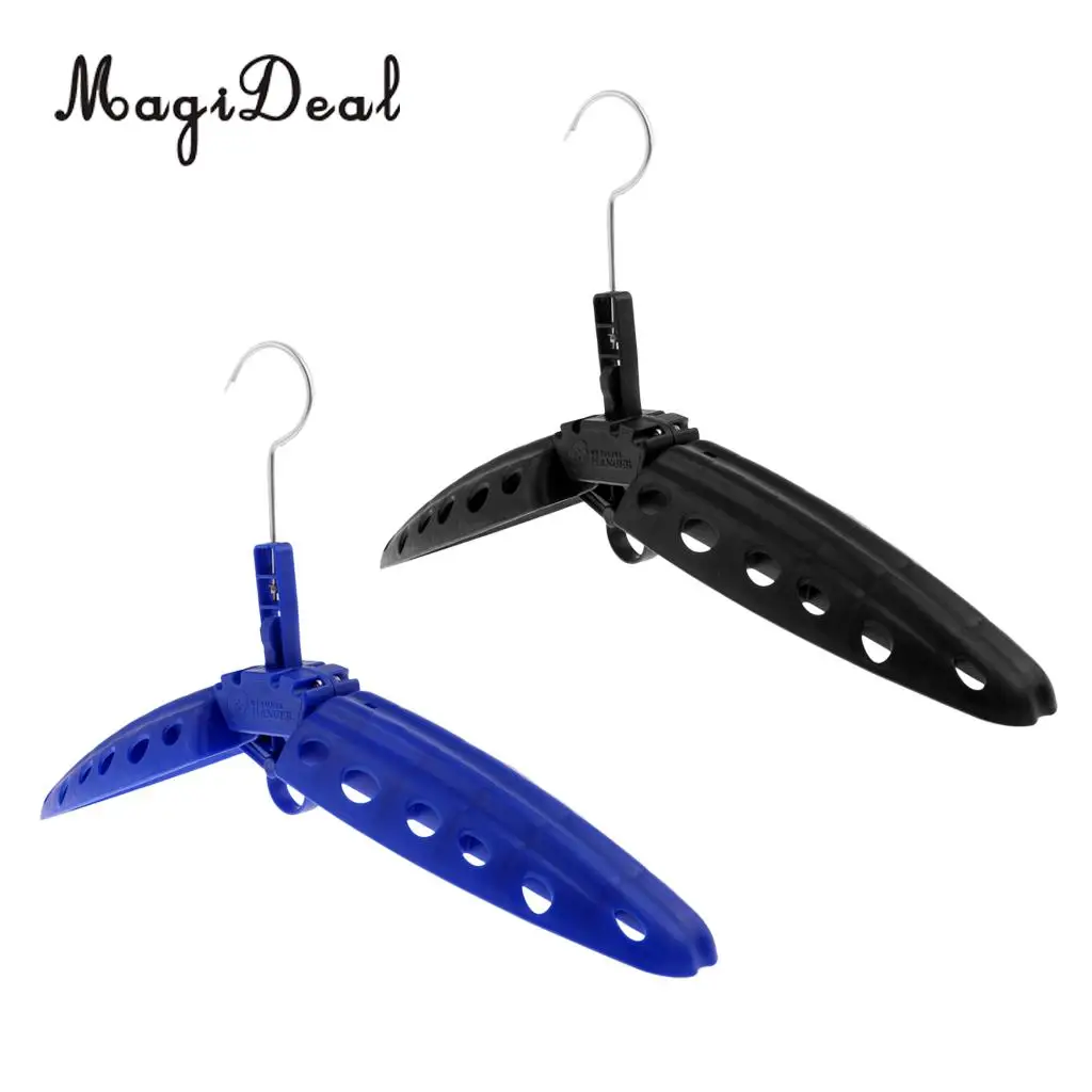 

MagiDeal Scuba Diving and Surfing Deluxe Shoulder Saver Wetsuit Drysuit BCD Gear Accessories Hanger Holder Keeper - Black/Blue