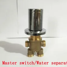 4 Интерфейс водоотделитель/главный выключатель, 2 типа ванной кран латунный аксессуары, душевая смесительный клапан chrome