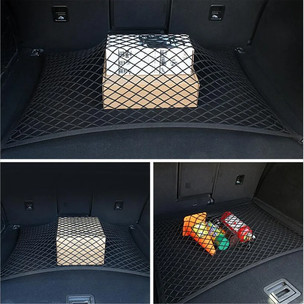 

4 Hook Car Universal Trunk Cargo Net Mesh Storage Organizer Auto Accessories For Suzuki Aerio Ciaz Equator Esteem Forenza Forsa
