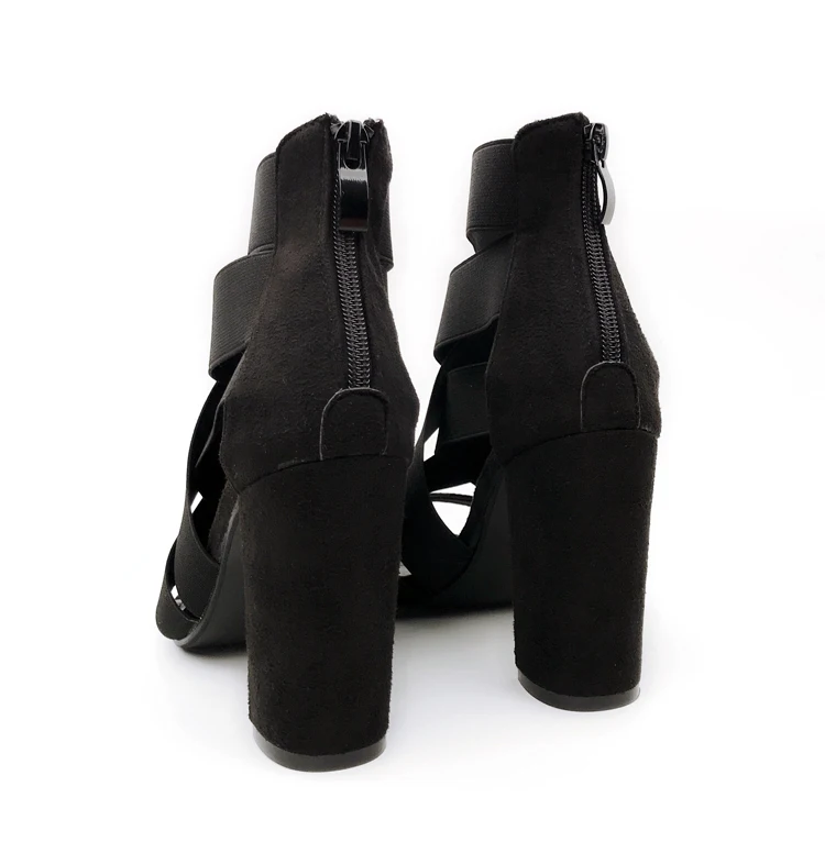 Aneikeh/Новинка года; сандалии-гладиаторы; модные женские туфли на высоком каблуке с открытым носком и ремешком на щиколотке; ботинки с эластичными лентами; туфли-лодочки; Размеры 35-40