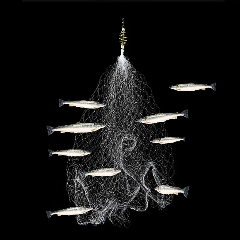 

New Fishing Net Design Copper Spring Shoal Fishing Net Outdoor Equipment Netting Fish Tackle Tools Fishnet high quantity