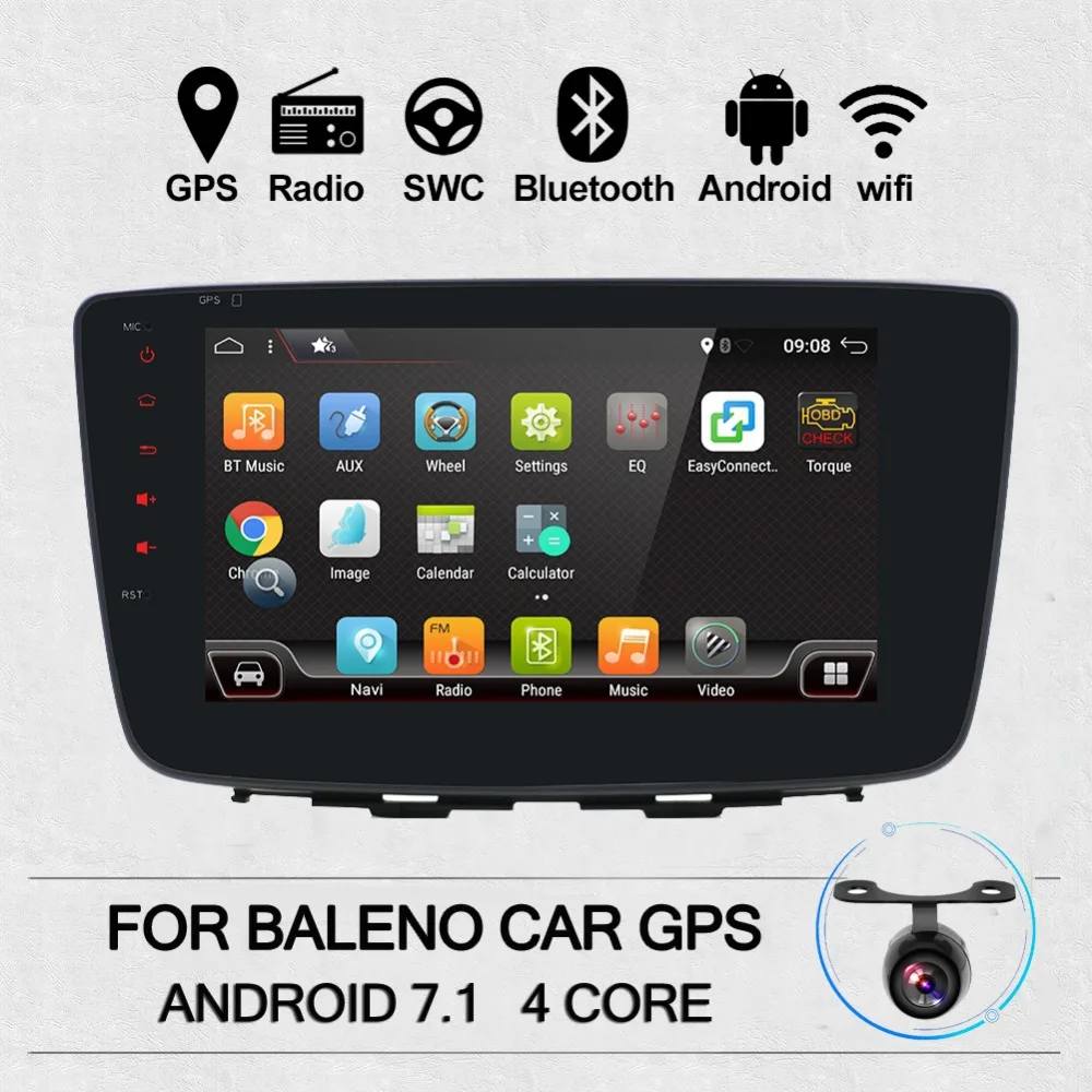 android For Suzuki Baleno 2017 car dvd gps radio 3G wifi gps navigation