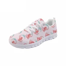NOISYDESIGNS милый Для женщин туфли на плоской подошве с героями мультфильмов, животными, слоном с Для женщин удобные легкие Вес кроссовки женские Обувь для отдыха