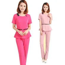 [Комплект] женские модные скрабы набор/высококачественная медицинская униформа для ухода/красота спа-униформа