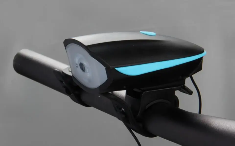 Велосипедный звонок+ светильник, электронный велосипедный руль, кольцо для руля велосипеда, рога, светодиодный светильник с сильной вспышкой, звуковой сигнал F1022