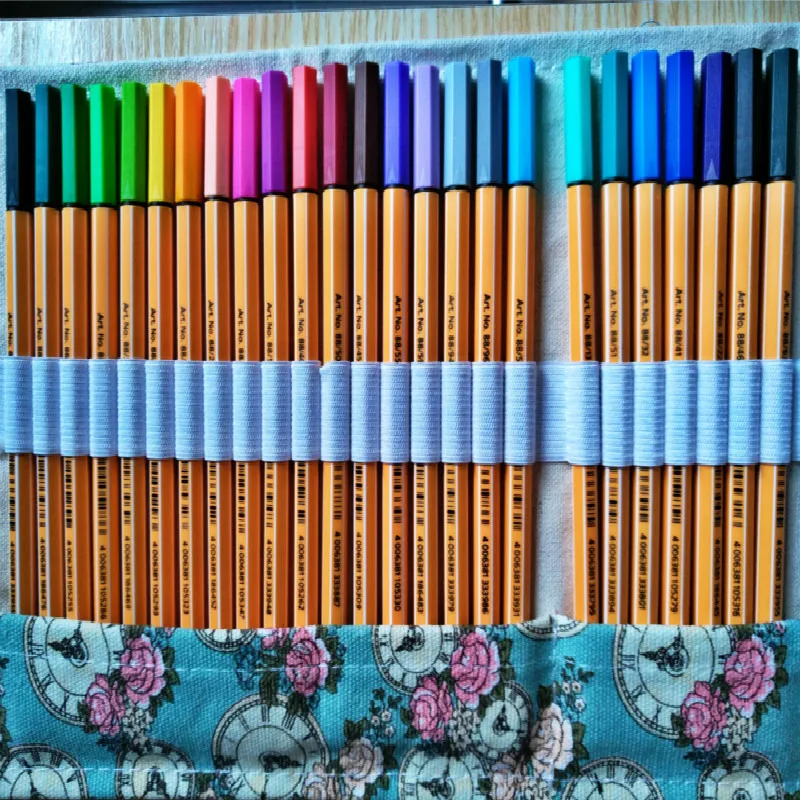 Günstige STABILO 88 Fineliner Faser Stift 0,4mm Feinen Skizzieren Farbige Gel Stift und Vorhang Set Kunst Malerei Nadel Stifte Marker paperlaria