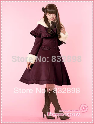 Hoodie M Mantel Winter Lange Burgund er dchen ntel Wolle M Marke Sweet Lolita Winter Burgund Verkauf Hei 0vwnNm8