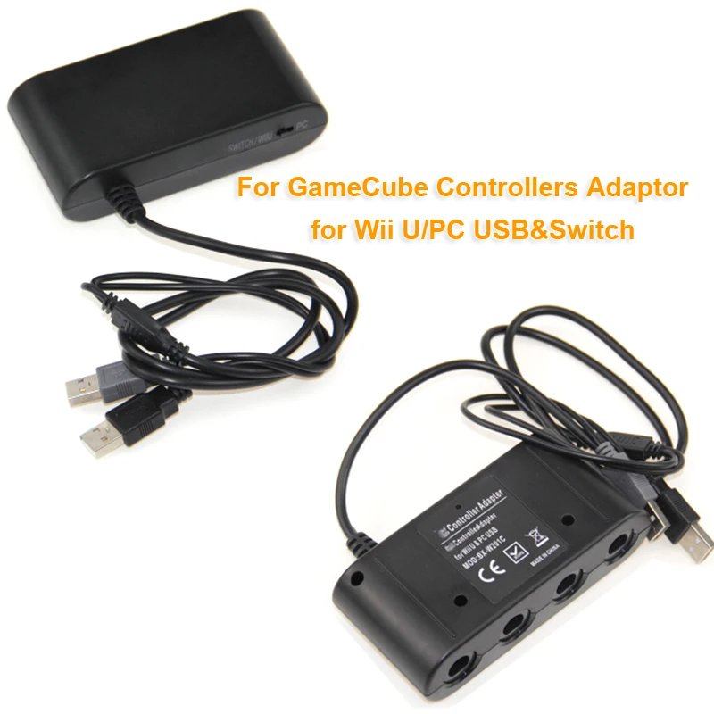 Adaptateur de 0,9 m (3 pi) manette GameCube vers Wii U à 4 ports