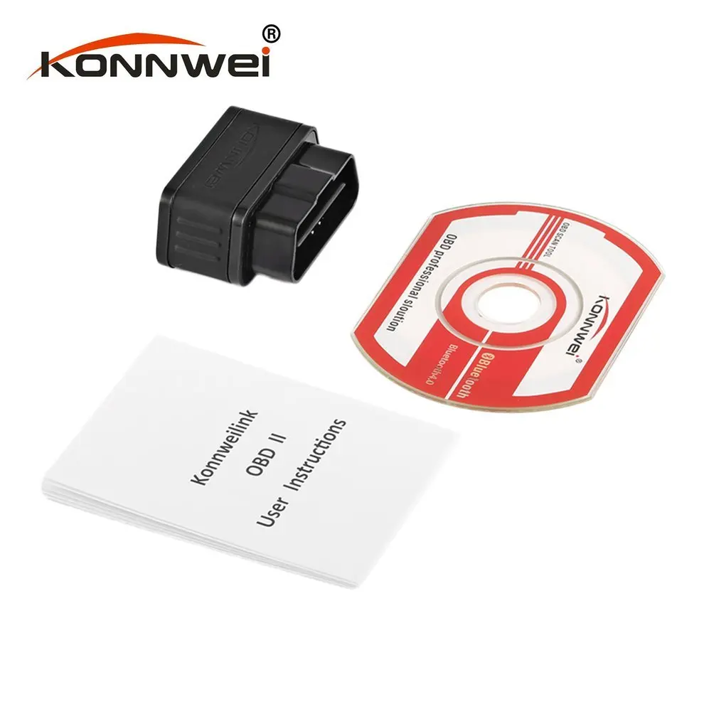 Konnwei KW903 ELM327 Bluetooth ODB2 Car Diagnostic Scanner Detector Tool Code Reader for Android OBDII Auto Scanner Hot