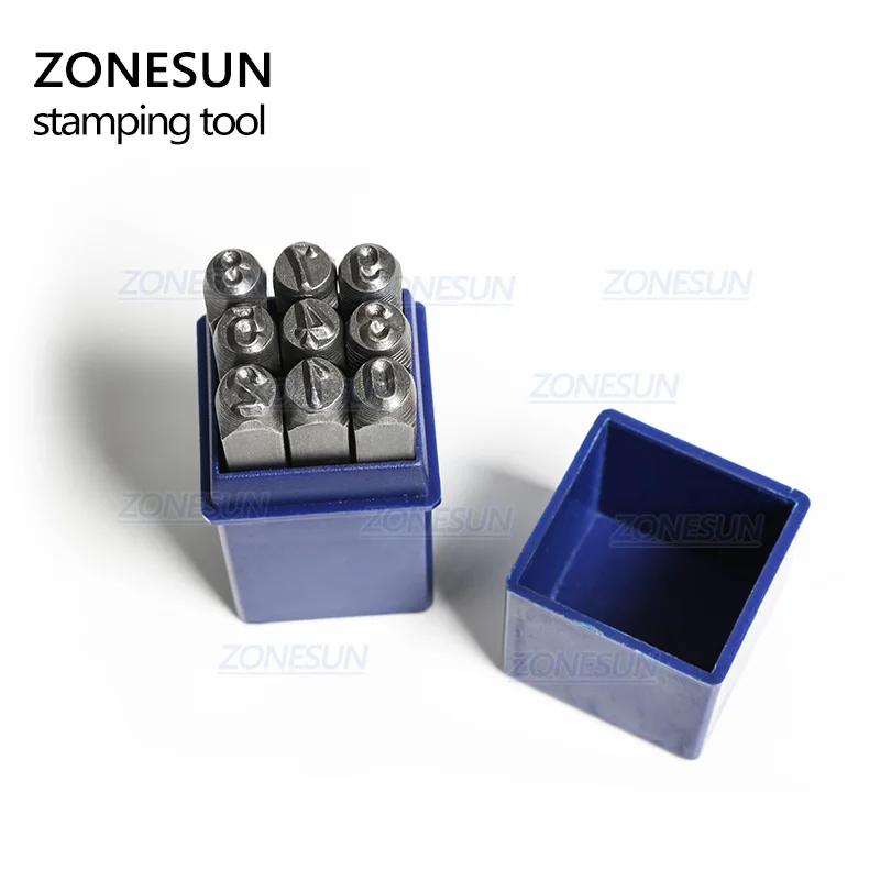 ZONESUN 9 шт. антикварные оловянные цифры из углеродистой стали прямоугольный