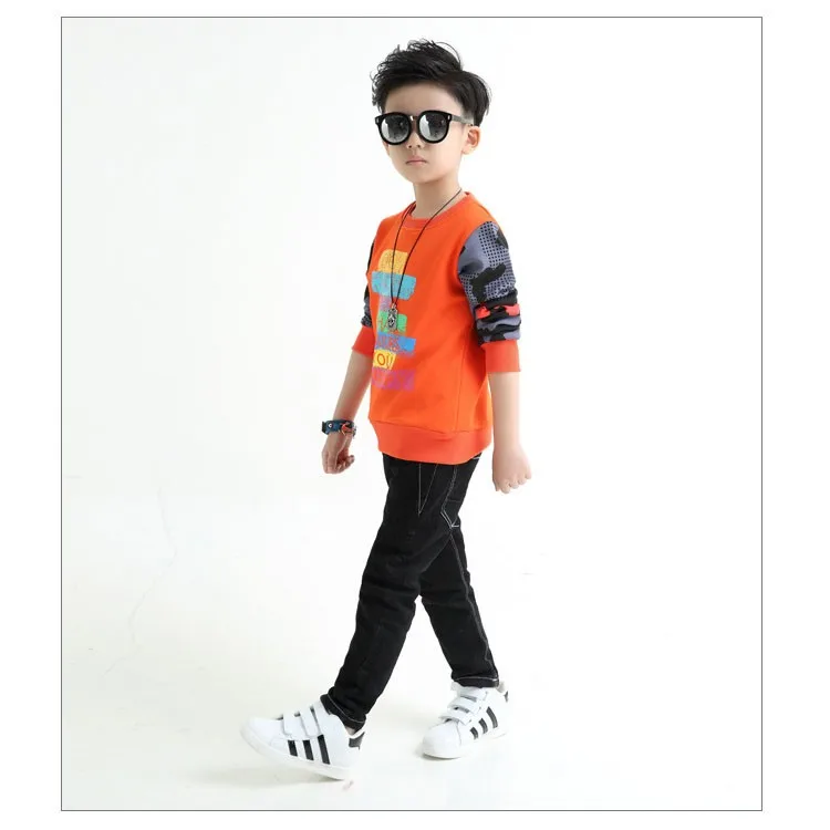 fashion casual new arrival 2017 camouflage patchwork children tops tees boys long sleeve t shirts kids clothes new 2017 spring autumn teenager boys kid t shirt clothes (4)