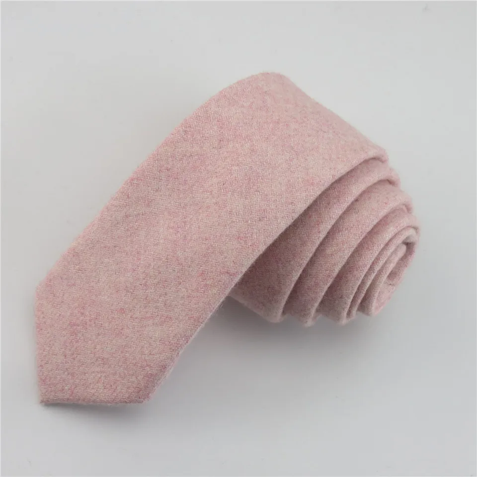 100% Wool Pink Tie Set Men's Ties Bowtie Pocket Square Handkerchief Suit Set For Men Wedding Party