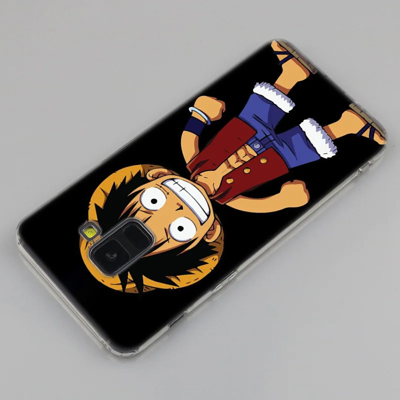 Аниме One Piece Monkey D Луффи силиконовый чехол для Samsung Galaxy A50 A30 A10 A40 A6 A8 плюс A20 E A5 A7 2018 2017