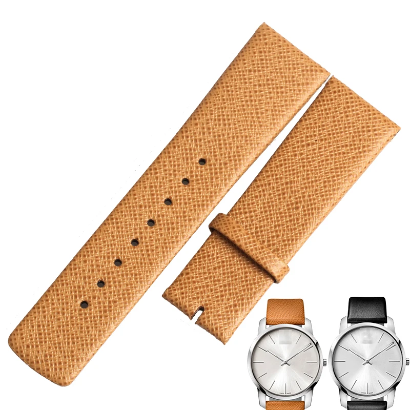calvin klein genuine leather