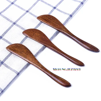 

100PCS/lot wood butter knifes,Dutch wooden cutlery knife wooden butter knife cheese jam spreader cake knives Bakeware