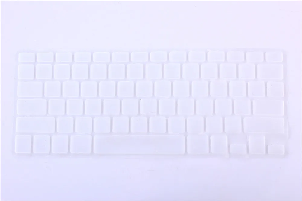 1 шт США КР Корейская клавиатура чехол для Macbook Air Pro retina 13 15 Силиконовые компьютер защитное покрытие для iMac - Цвет: Clear