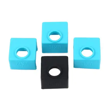 

3D Printer MK10 Silicone Socks MK10 Heater Block Silicone Cover Hotend Protection for Wanhao i3 Mini Creator Monoprice V2,4 Pcs