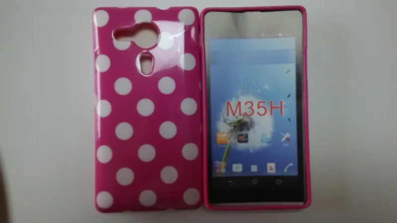 Sony Xperia SP M35h Polka Dots Case (4)