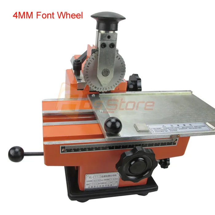 4MM Manual Sheet Embosser Metal Stainless Steel Stamping Printer Dog