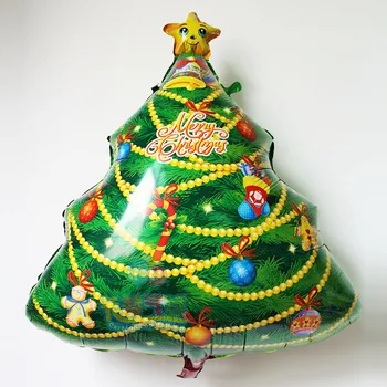 

100pcs huge 29.5inch Christmas tree Balloon Party Decoration Xmas Tree ballon Baby Kids Cartoon baloes decoration fiestas globos