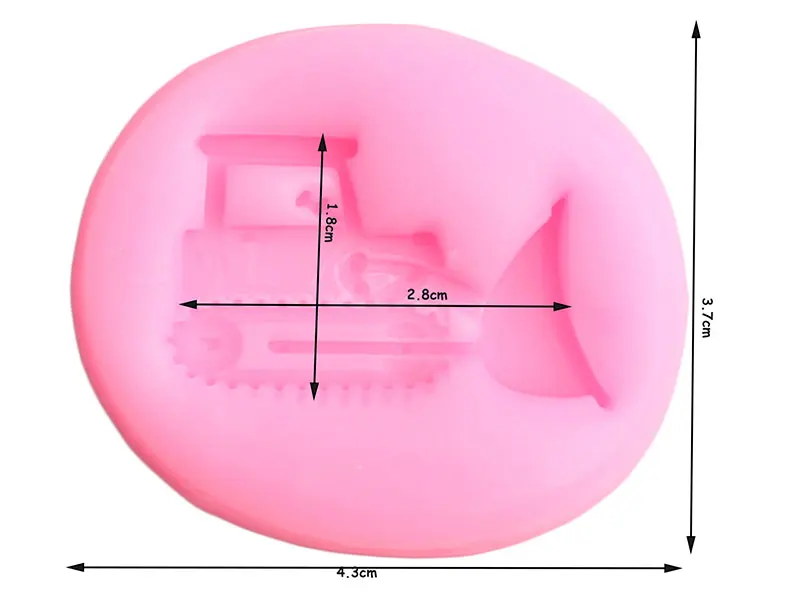 3D Строительные транспортные средства силиконовые формы DIY Детский день рождения торт украшения инструменты помадка кекс Топпер шоколадные конфеты формы