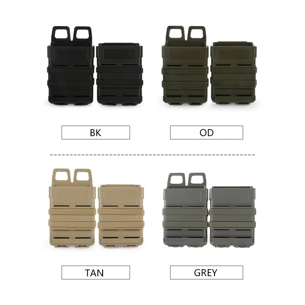

ActionUnion 5.56 Tactical Magazine Pouch M4 Fast Attach Molle System Pouches Quick Pull Rifle Mag Shell Hunting Airsoft