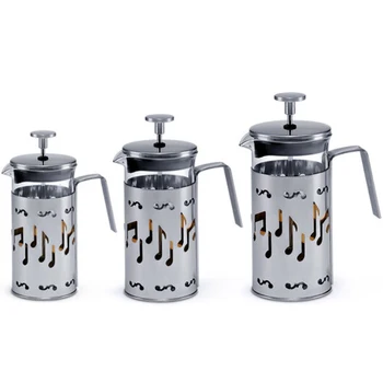 

Musical Note Stainless Steel Glass French Presses High Temperature Resistance Coffee Pot Creative Tea Pot Coffee Tool