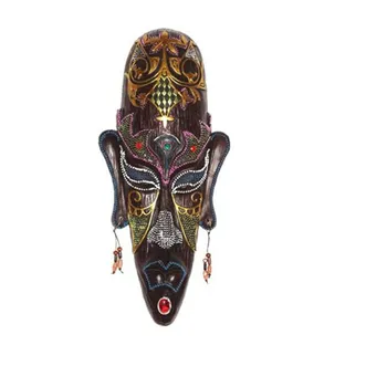 

6 Styles African Masks Decor Resin Miniature Figurines Retro Wall Hanging Decorations Bars Cafe KTV Home Wall Decor Crafts R1073