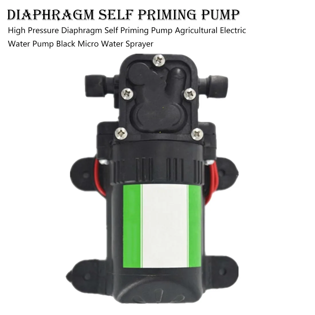 

DC 12V 70PSI 3.5L/min Agricultural Electric Water Pump Micro High Pressure Diaphragm Water Sprayer Car Wash