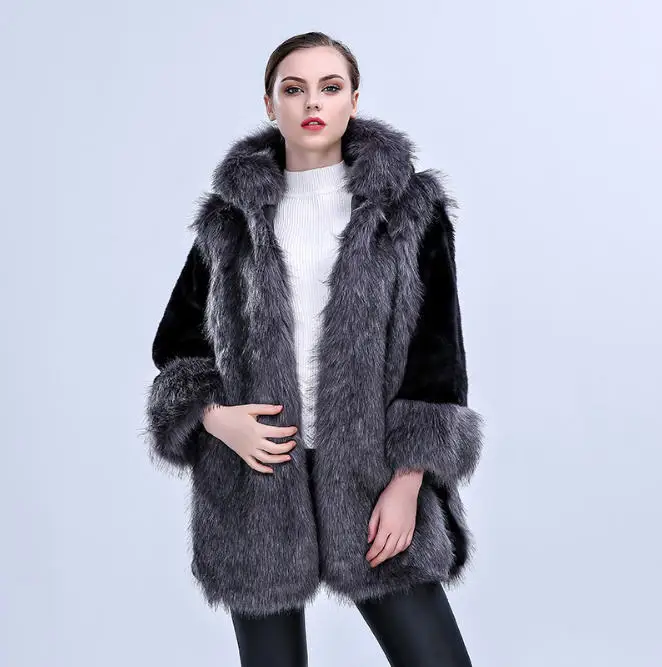 Зимние мягкие плюшевые куртки искусственного меха пальто для Для женщин толстые теплые тяжелый длинный из искусственного меха куртки