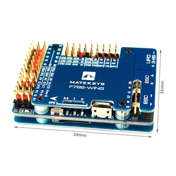 

1PC Matek System Mateksys Flight Controller F722-WING Built-in OSD for RC Models Multicopter Spare Part Frame DIY Accessories