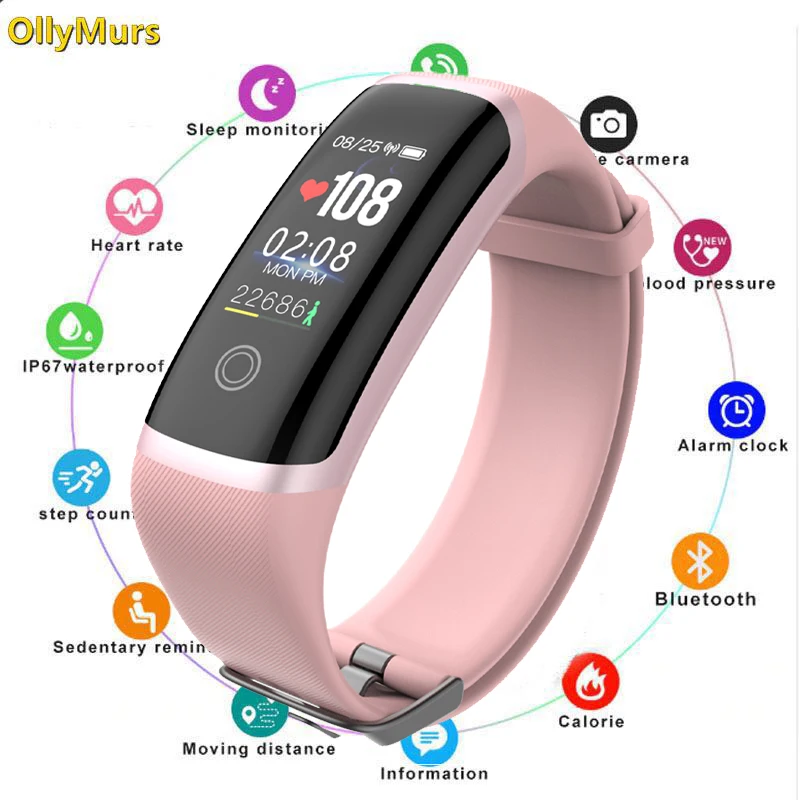 

Sport Fitness Tracker M4 Smart Heart Rate Monitor Bracelet Calories Waterproof IP67 Smart Band Fashion Watch for iOS Reloj Mujer