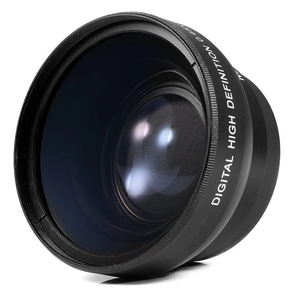 New 55MM 0.45X Wide Angle Macro Lens HD for Canon Nikon Sony Pentax Olympus DSLR Camerain Photo