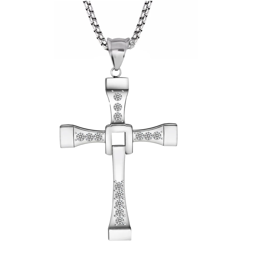 

2019 Fast and Furious Necklace, Dominic Toretto Cross Necklace, Man Pray Necklace One Piece Drop Shipping Only