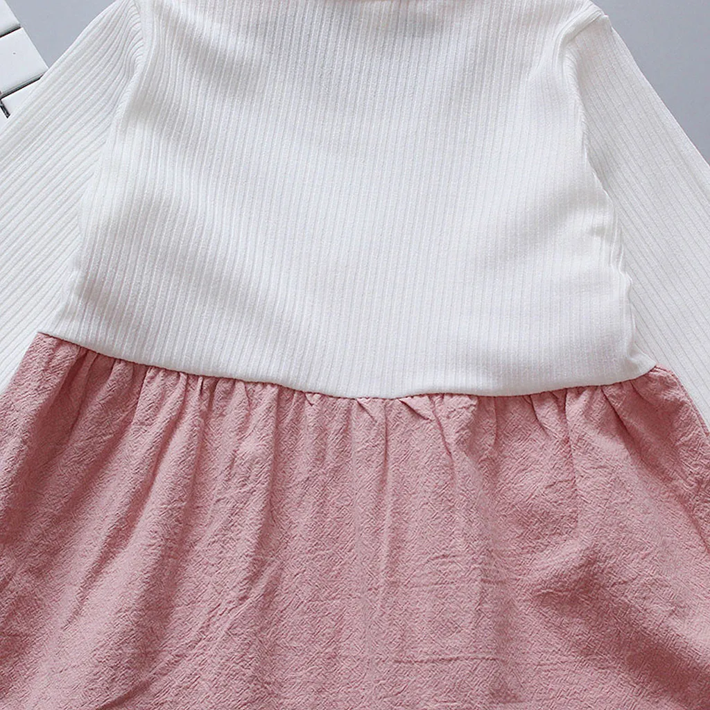 ARLONEET/Новинка года; летнее платье для младенцев; платье принцессы в стиле пэчворк с длинными рукавами для маленьких девочек; топы; одежда; Z0207