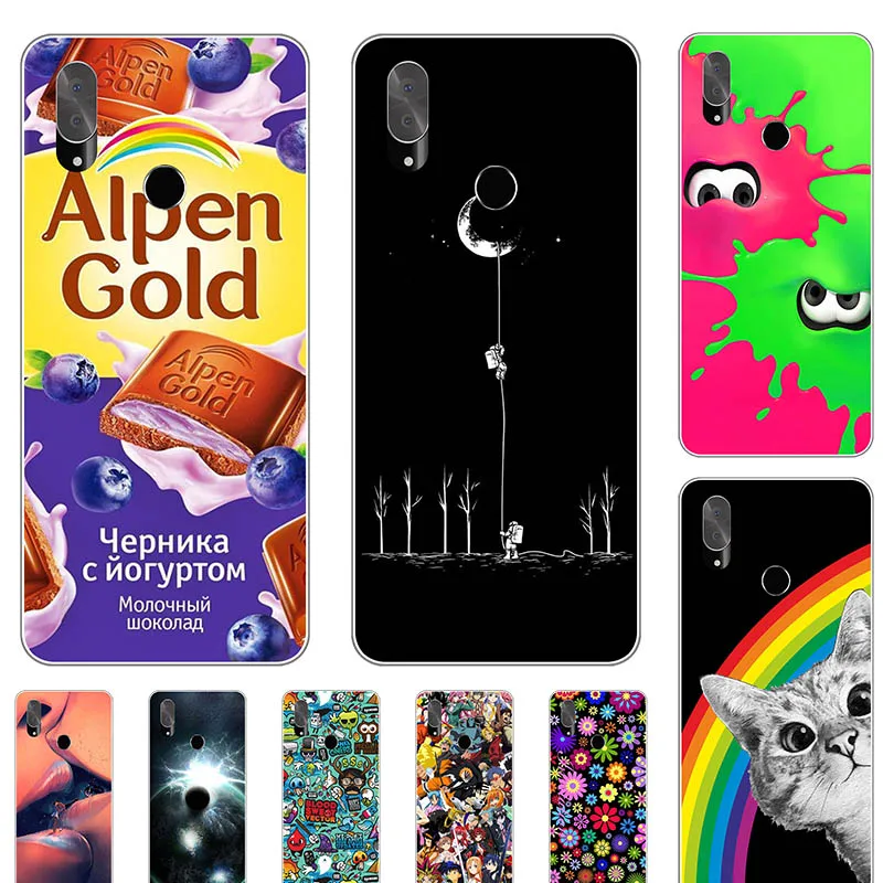 

Cartoon Phone Cases For Cubot X19 5.93 inch Soft TPU Mobile Cute Fashion Cartoon Printed For Cubot X19 Bags Free Shipping